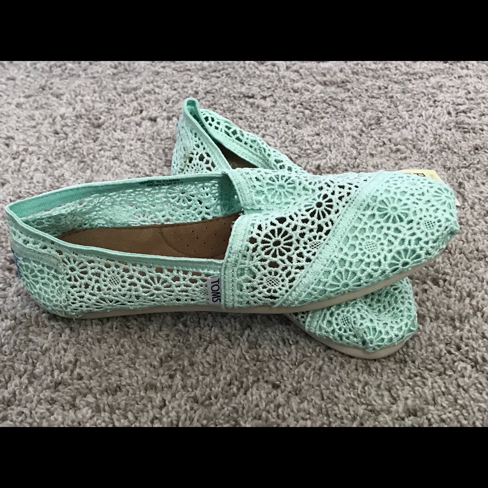 Crochet Toms, New with Tags